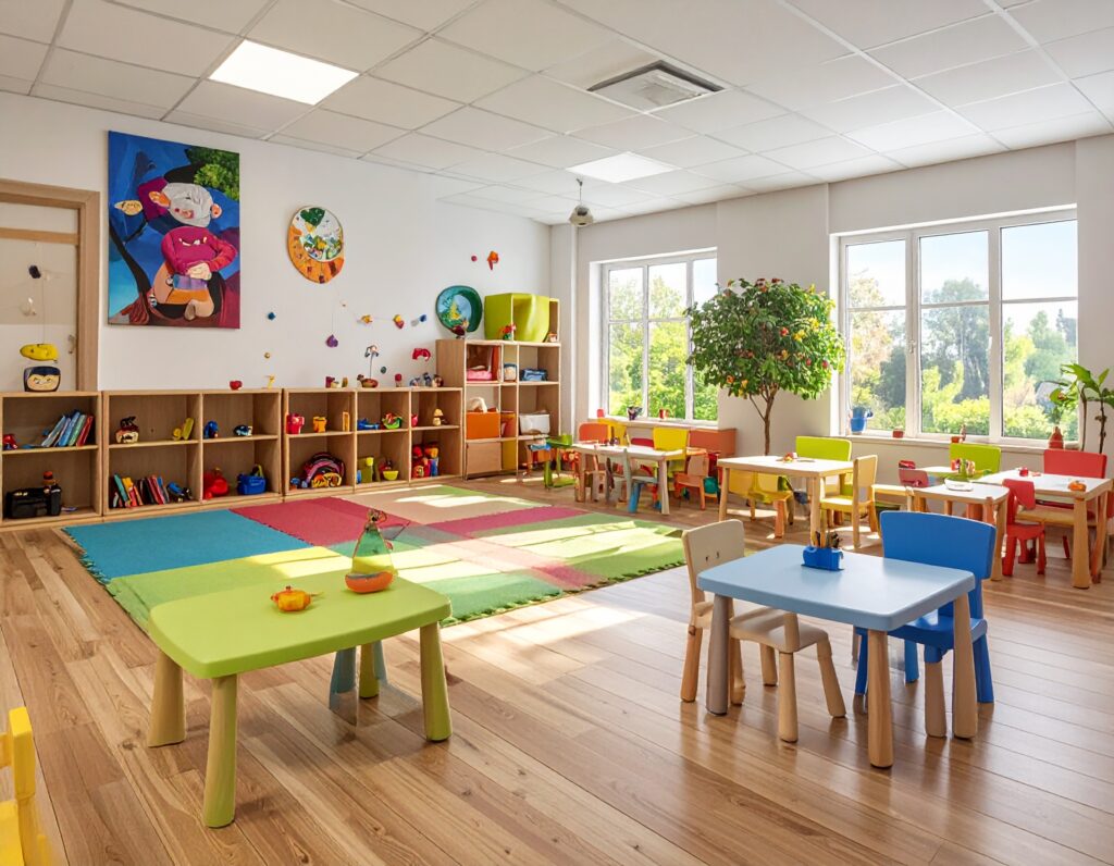 interiörbild från ett dagis