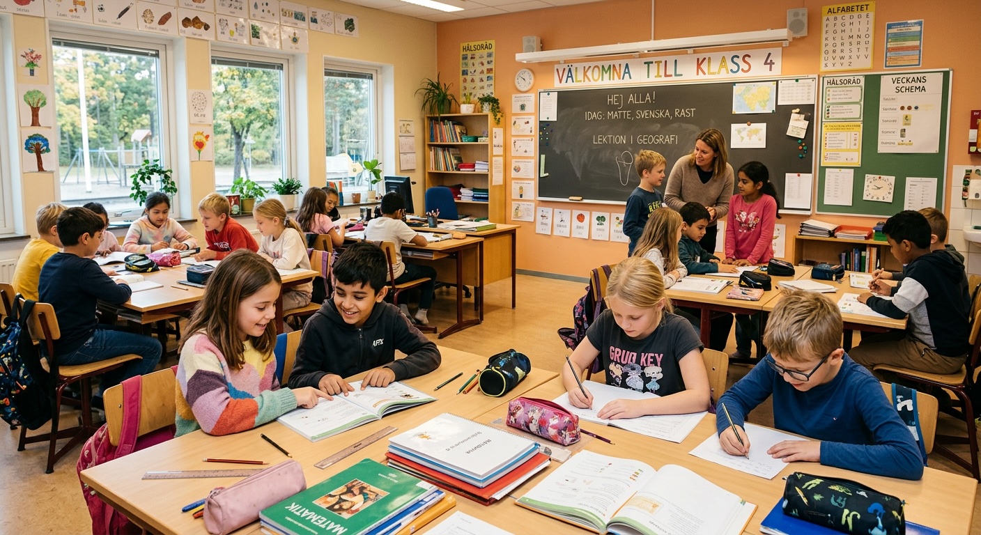 byte av belysning i klassrum